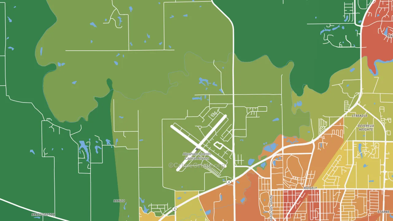 Archer, IL Map of Murder Rates