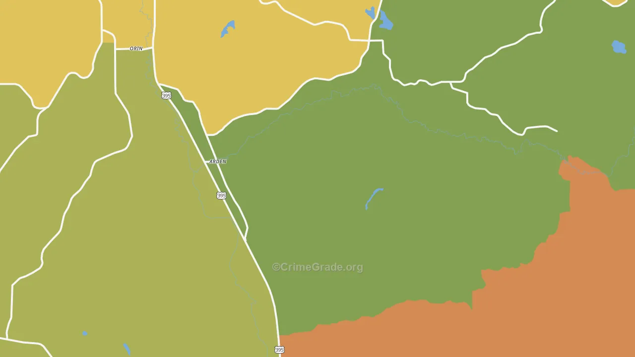 Arden, WA Map of Murder Rates