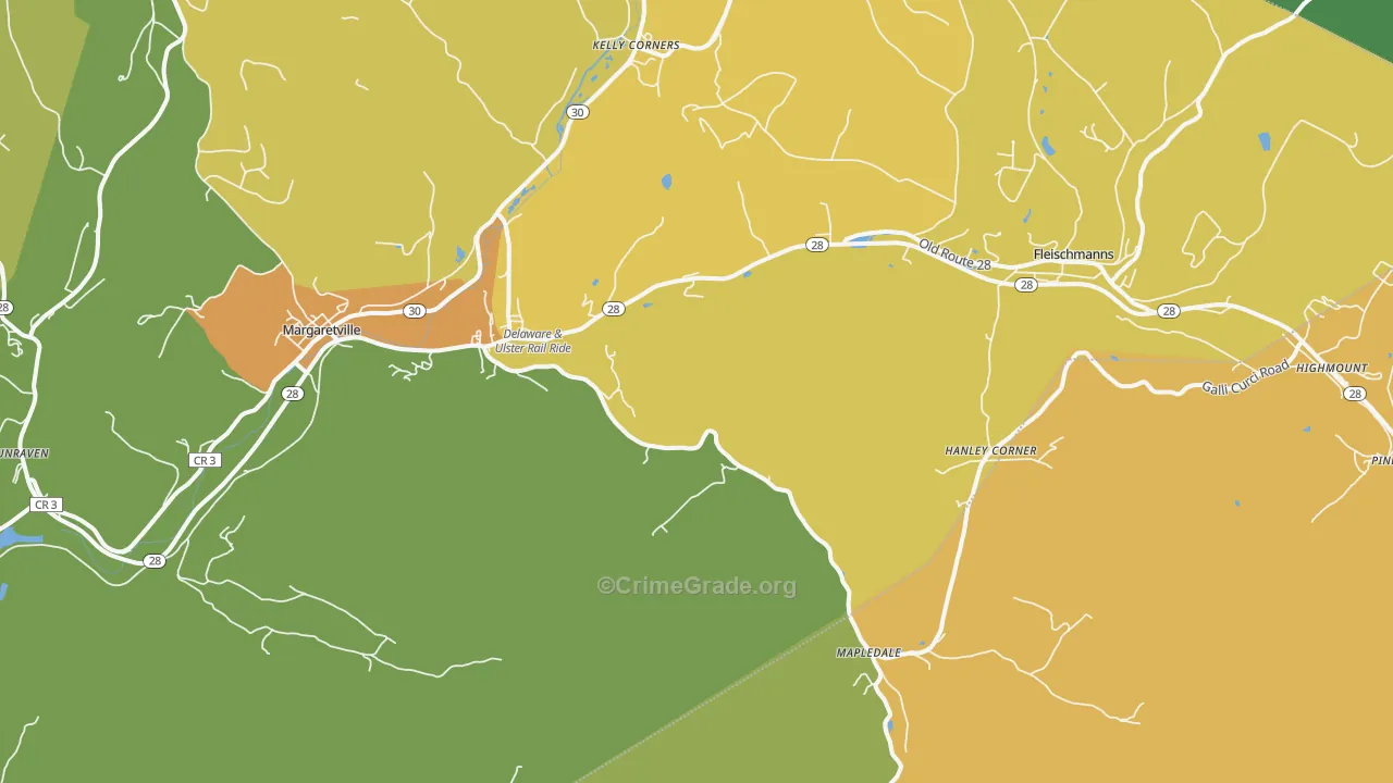 Arkville, NY Map of Murder Rates