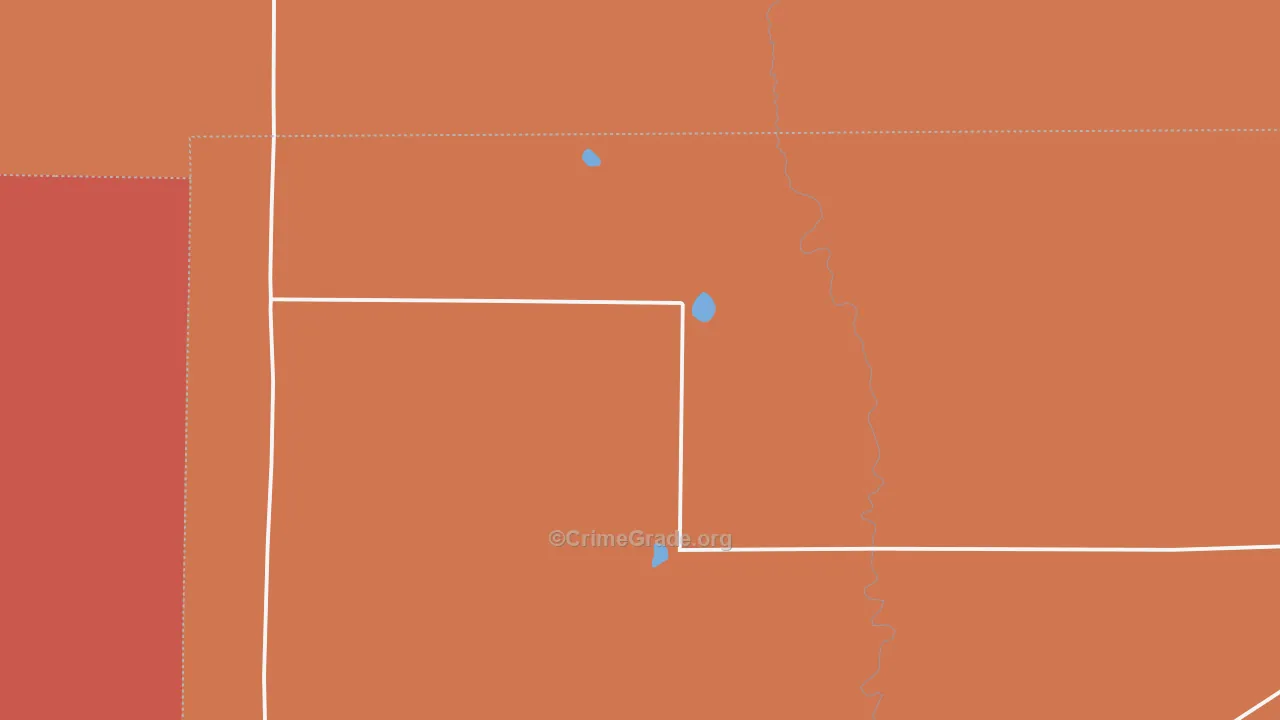 Arlington, CO Map of Murder Rates