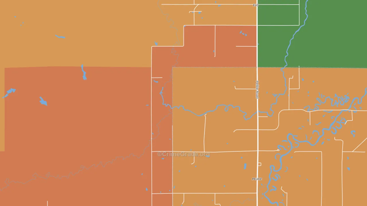 Arnheim, MI Map of Murder Rates