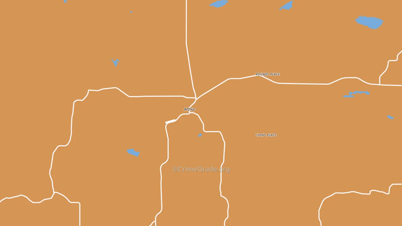 Arthur County, NE Map of Murder Rates