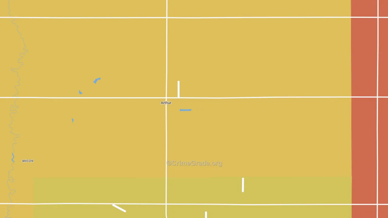 Arthur, ND Map of Murder Rates