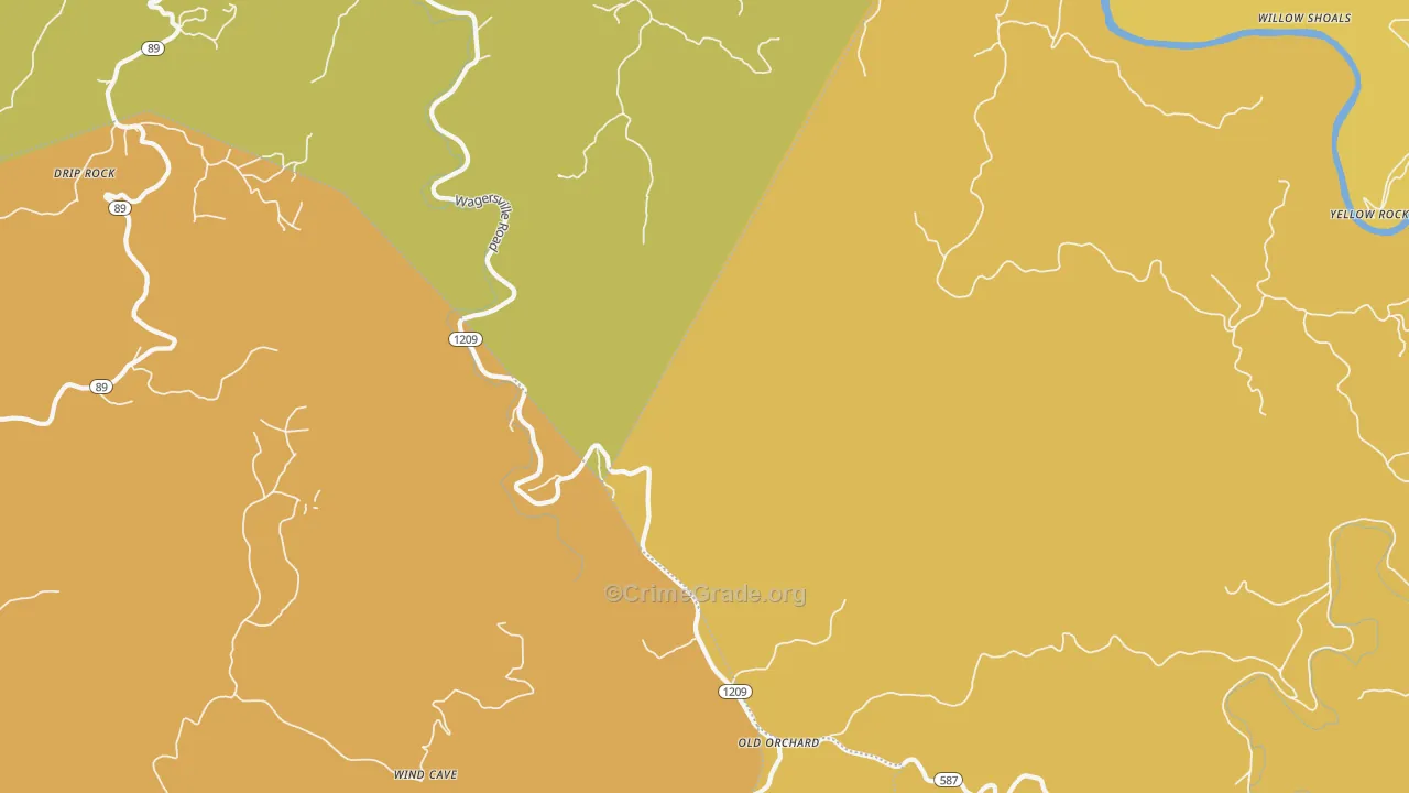 Arvel, KY Map of Murder Rates