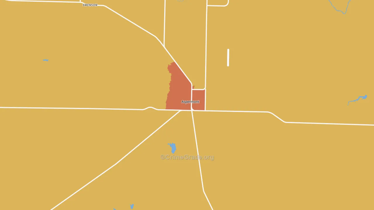 Aspermont, TX Map of Murder Rates