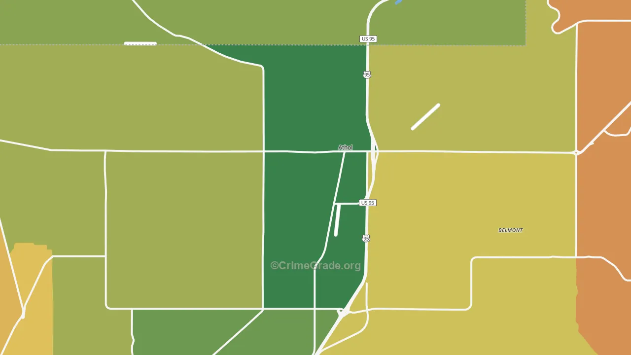 Athol, ID Map of Murder Rates