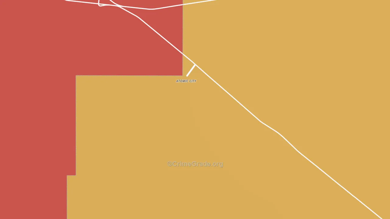 Atomic City, ID Map of Murder Rates