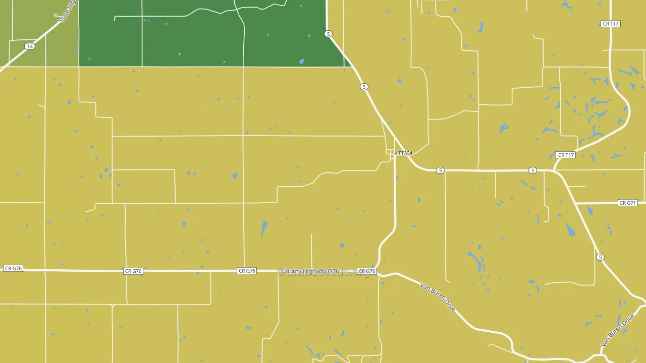 Attica, IA Map of Murder Rates
