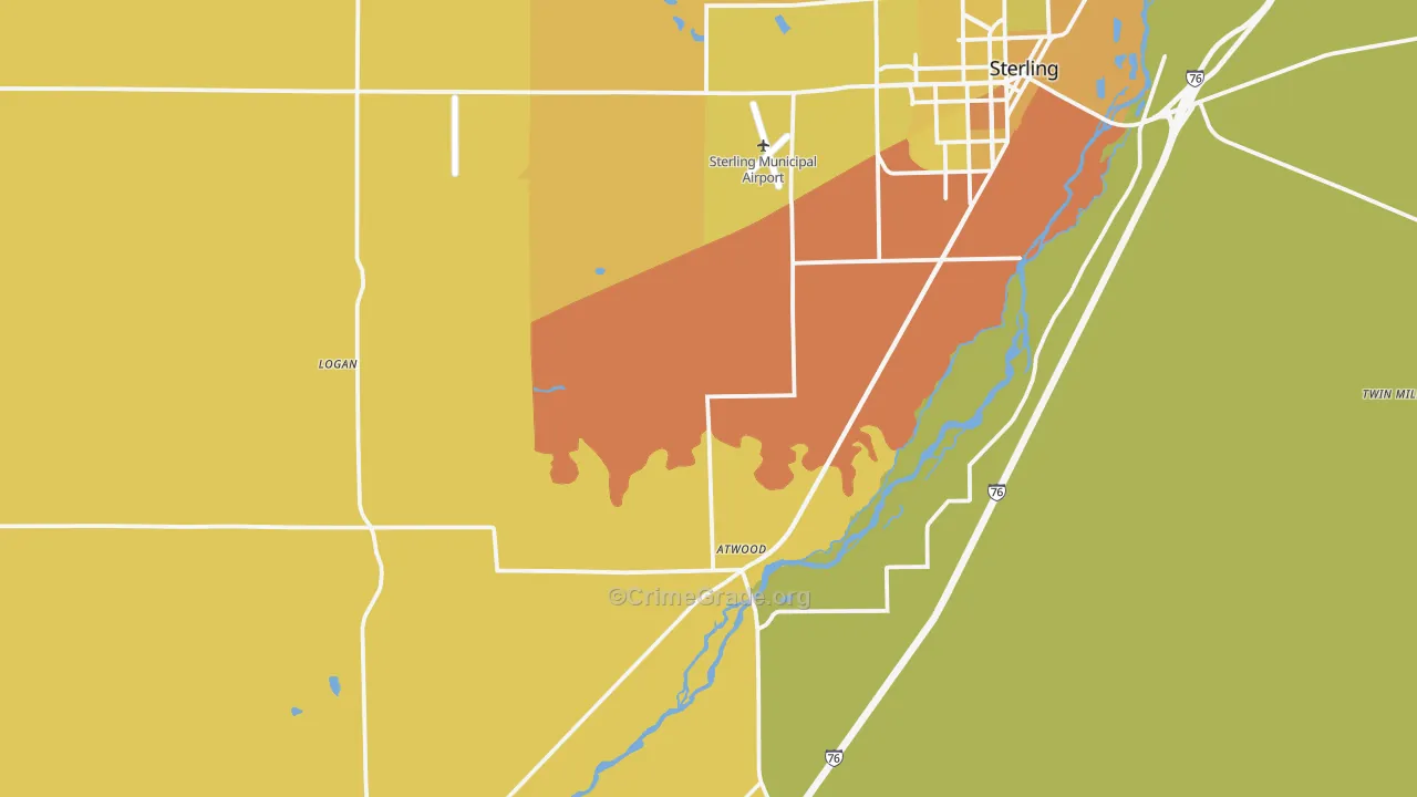 Atwood, CO Map of Murder Rates