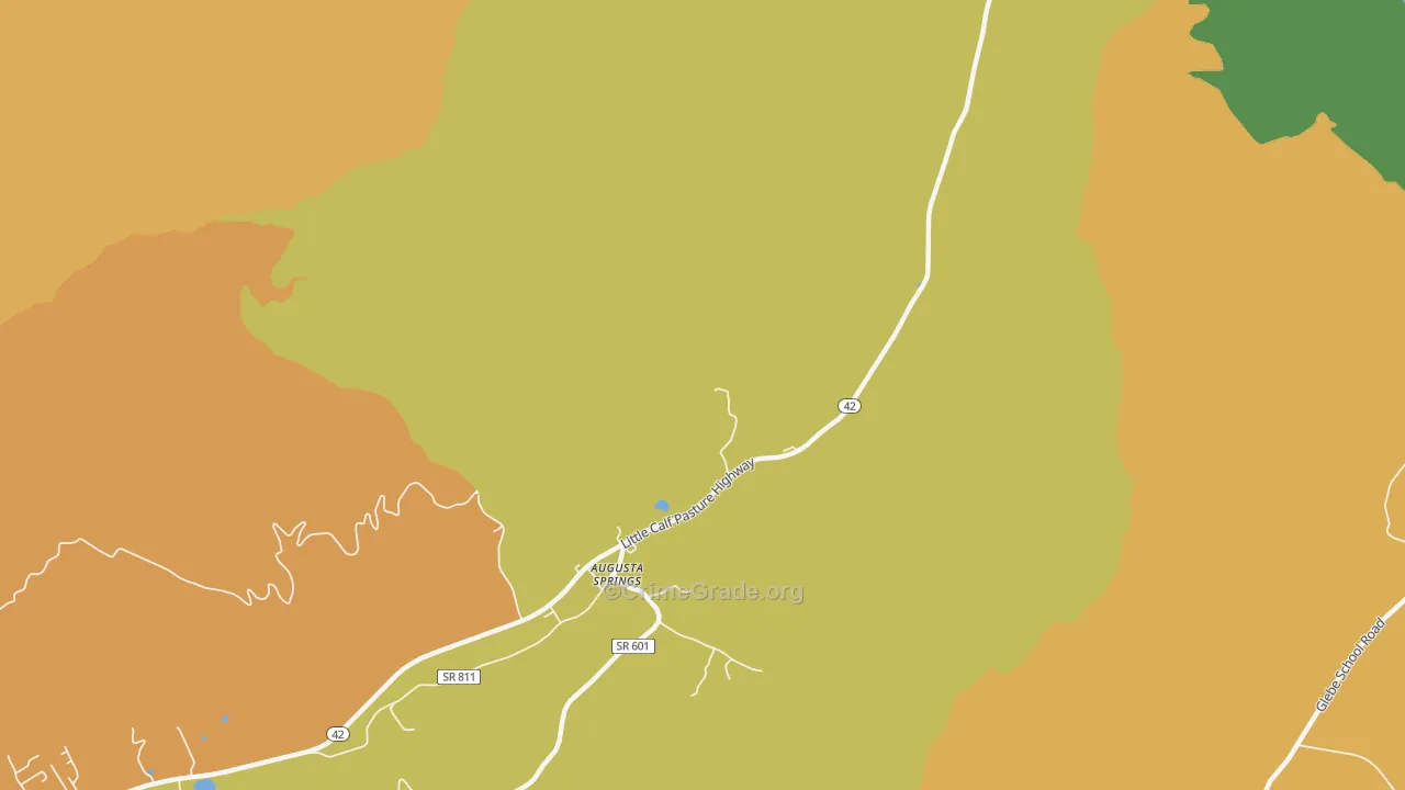 Augusta Springs, VA Map of Murder Rates