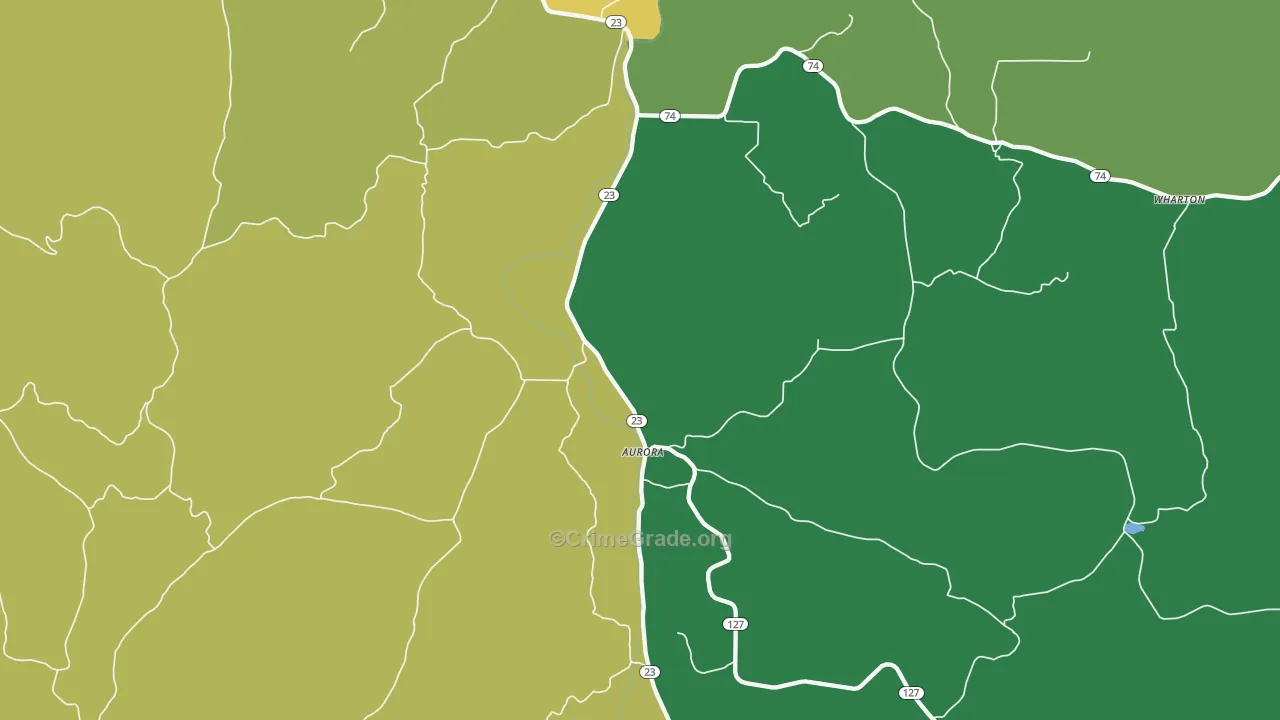 Aurora, AR Map of Murder Rates