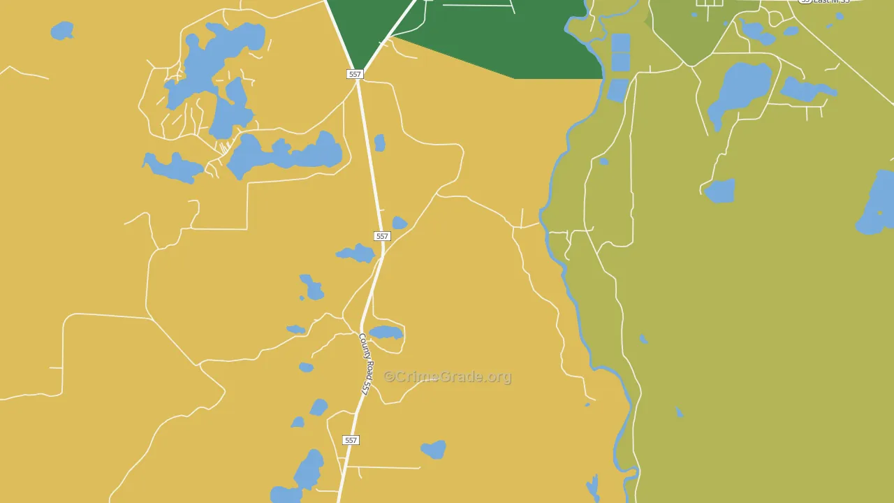 Austin, MI Map of Murder Rates