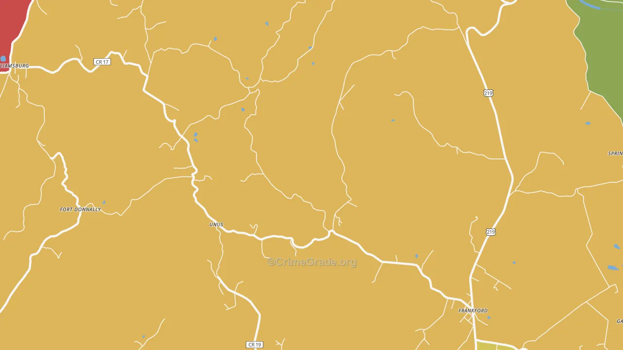 Auto, WV Map of Murder Rates