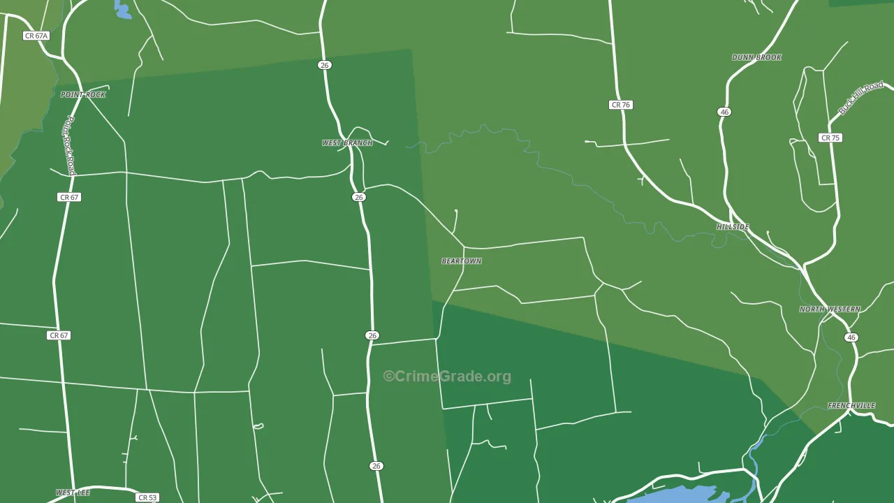Ava, NY Map of Murder Rates