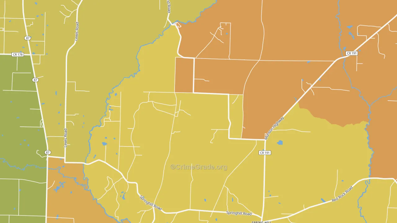 Avalon Beach, FL Map of Murder Rates