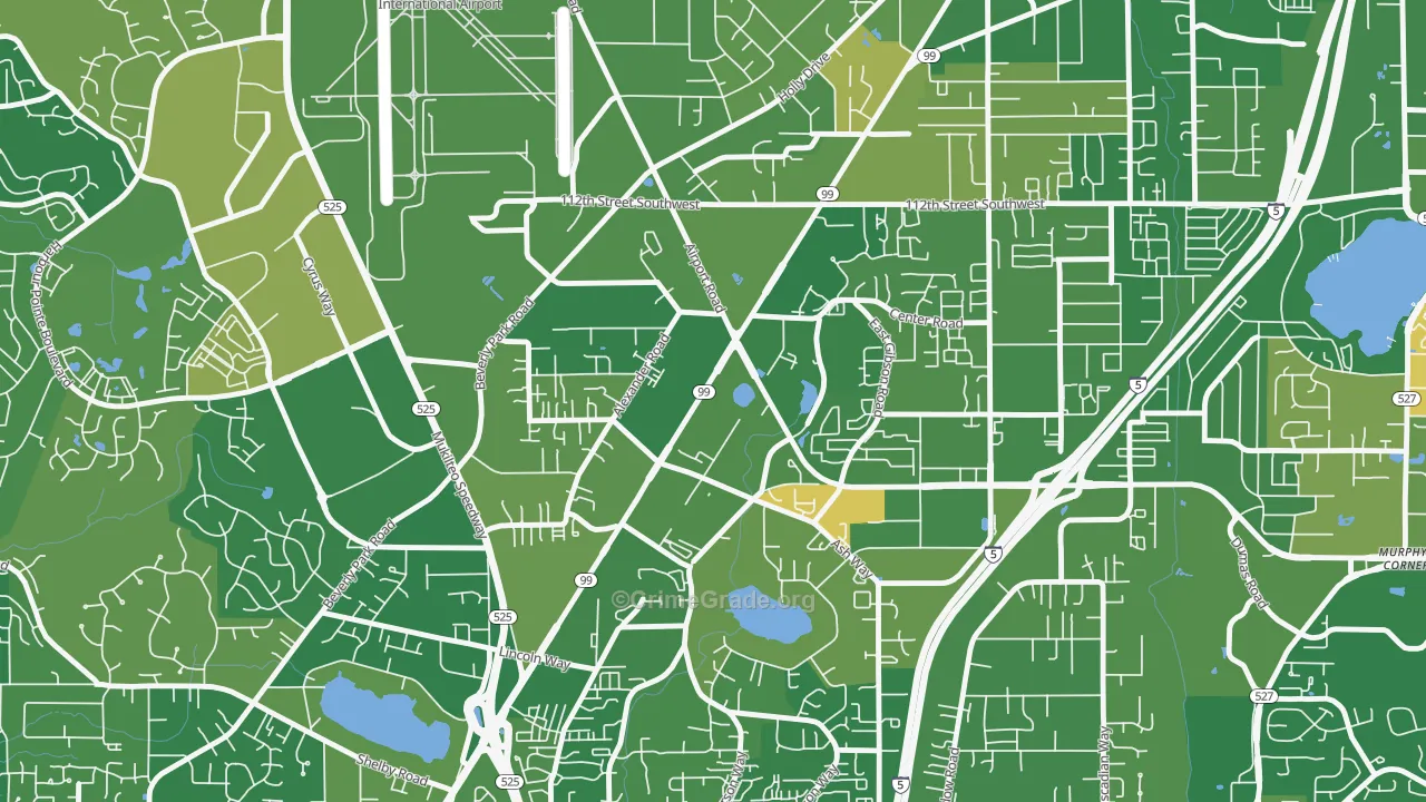 Avondale, Everett, WA Map of Murder Rates