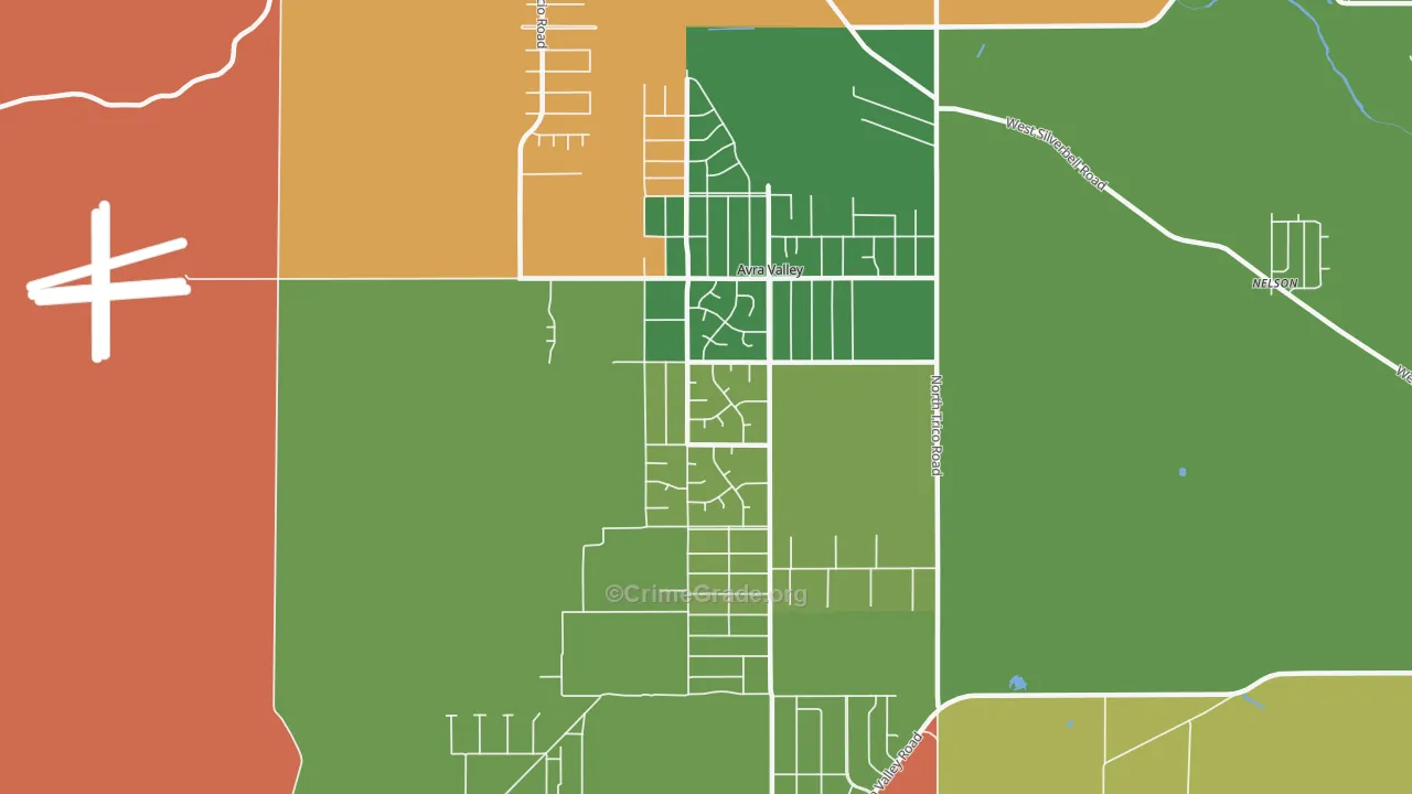 Avra Valley, AZ Map of Murder Rates