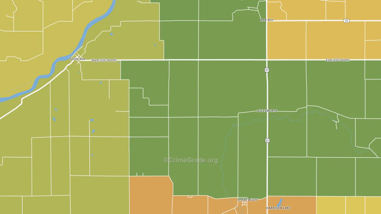 Aylesworth, IN Map of Murder Rates