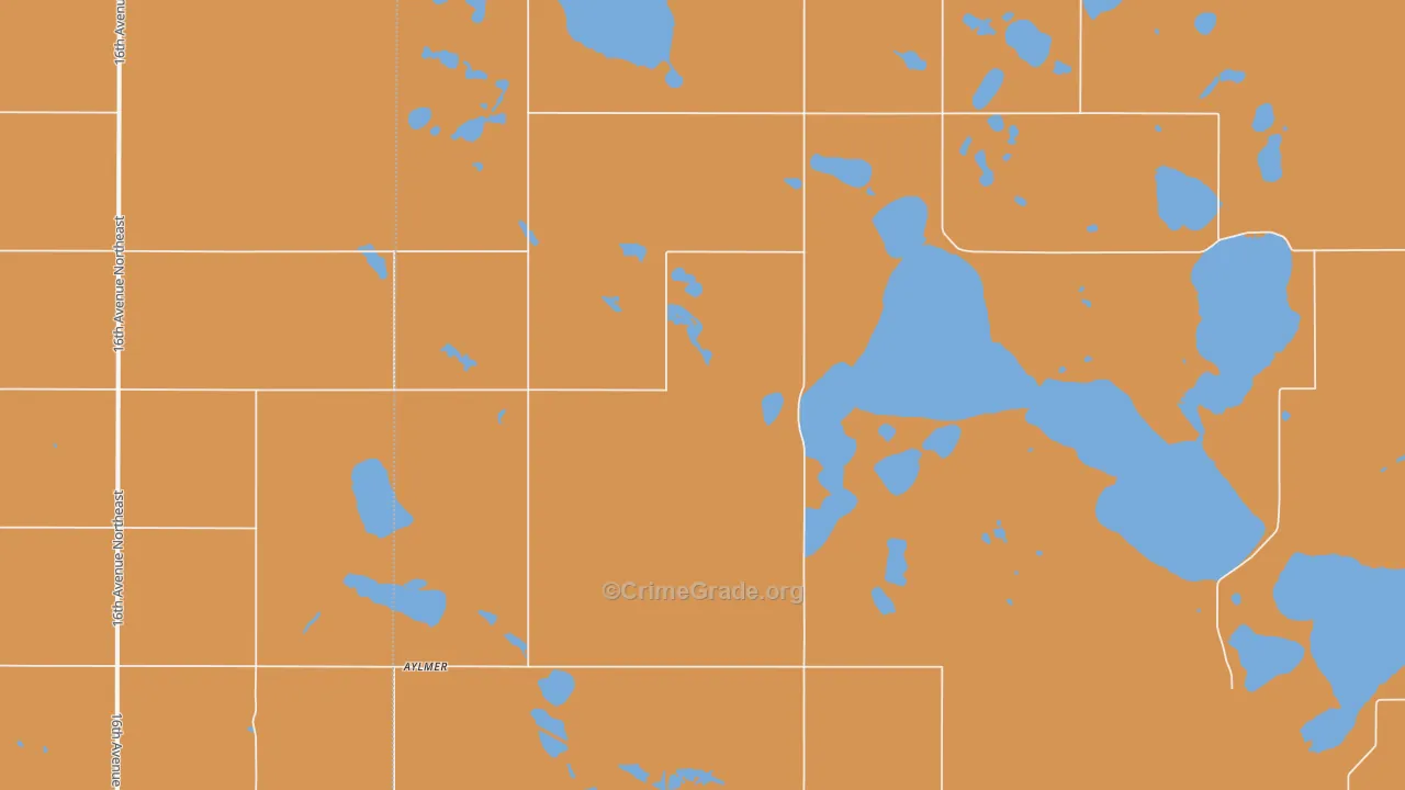 Aylmer, ND Map of Murder Rates