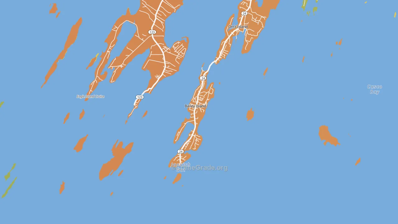 Bailey Island, ME Map of Murder Rates