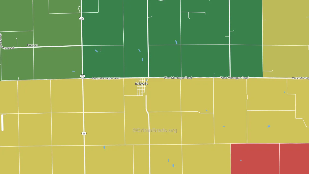 Baileyville, IL Map of Murder Rates