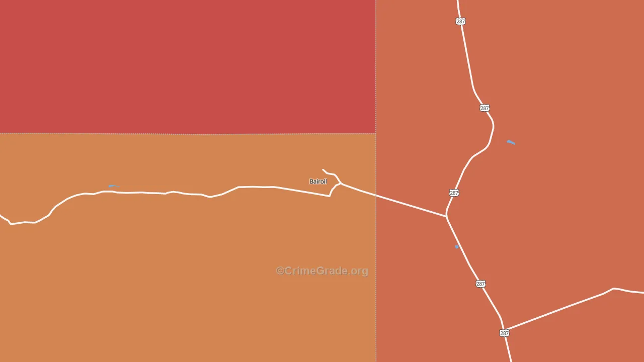 Bairoil, WY Map of Murder Rates