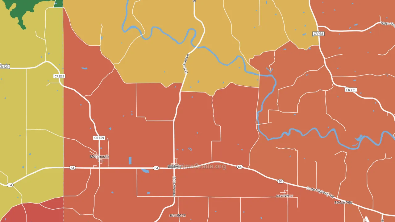 Baldwin, IA Map of Murder Rates