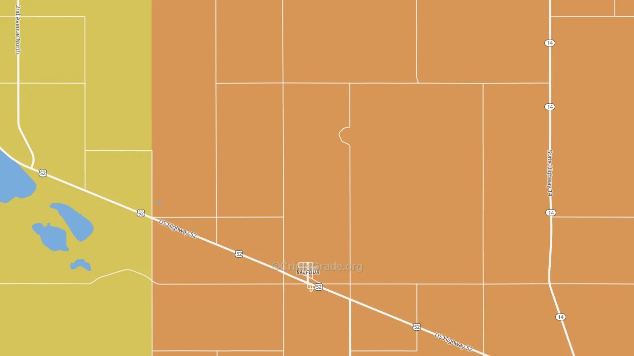 Balfour, ND Map of Murder Rates