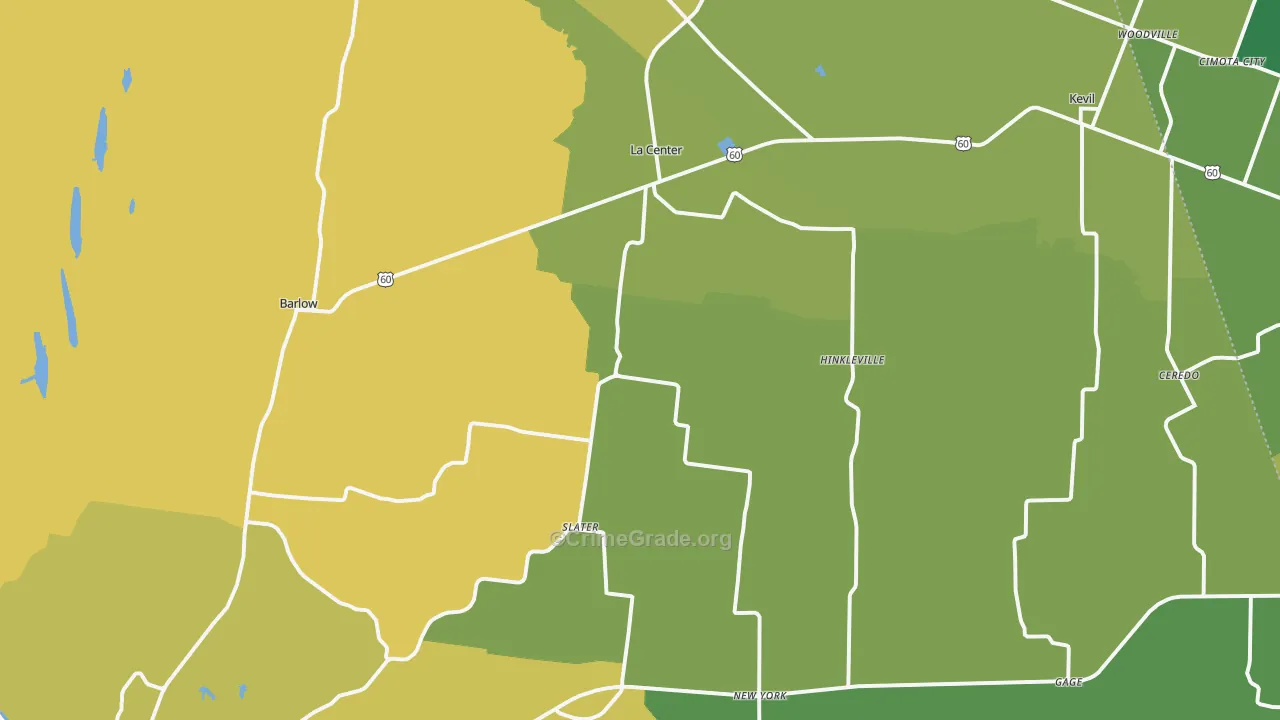 Ballard County, KY Map of Murder Rates