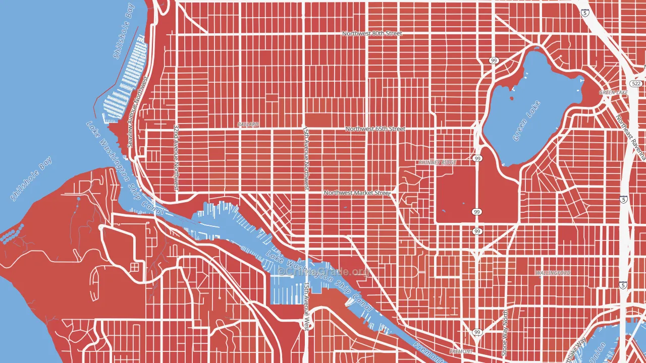 Ballard, Seattle, WA Map of Murder Rates
