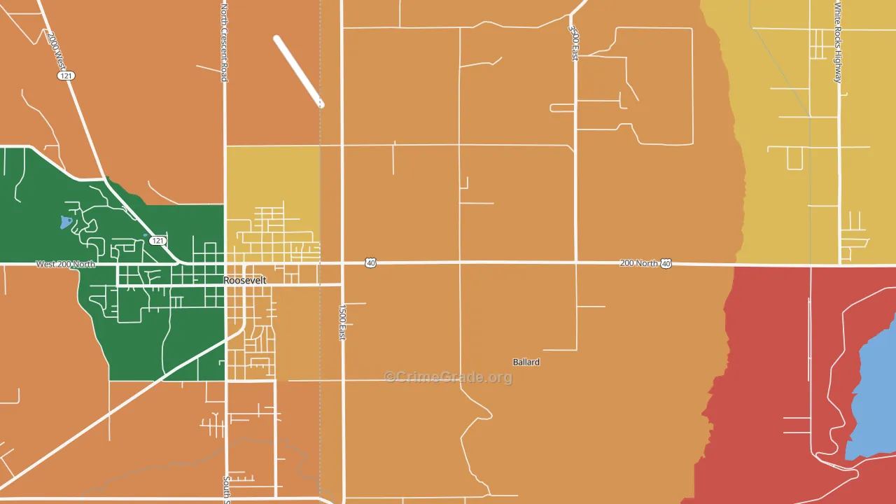 Ballard, UT Map of Murder Rates