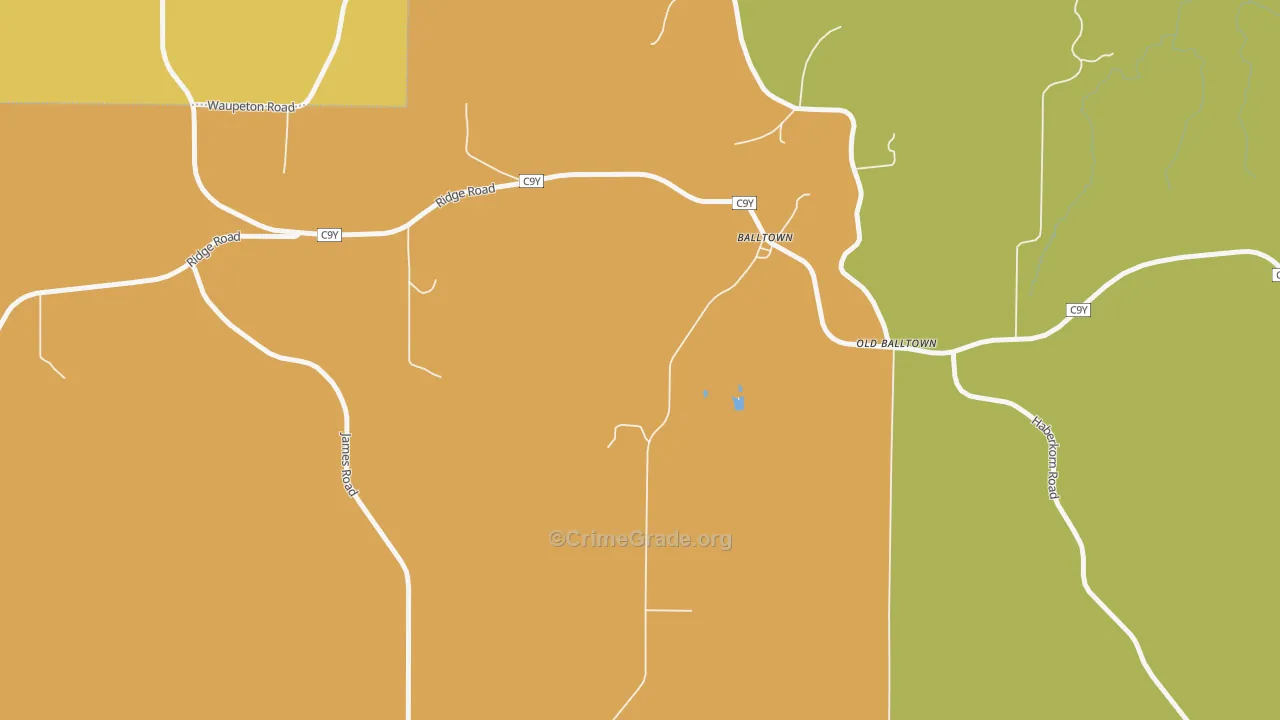 Balltown, IA Map of Murder Rates