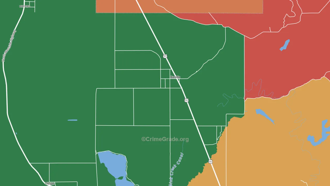 Banida, ID Map of Murder Rates