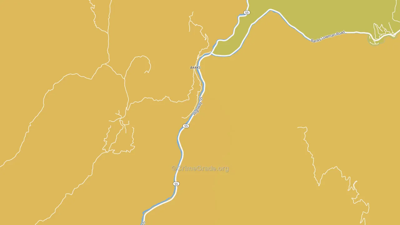Banks, ID Map of Murder Rates