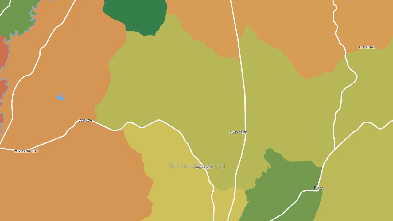 Bankston, AL Map of Murder Rates