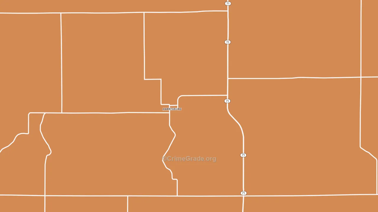 Banner County, NE Map of Murder Rates