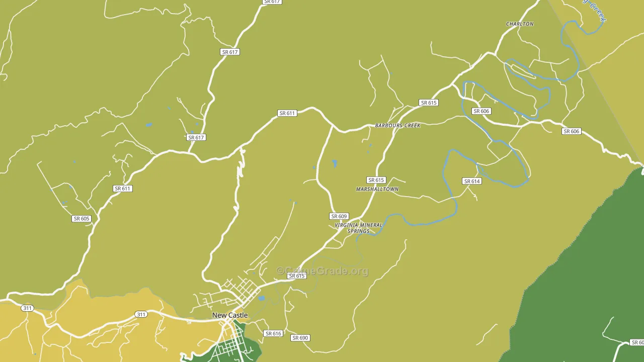 Barbours Creek, VA Map of Murder Rates