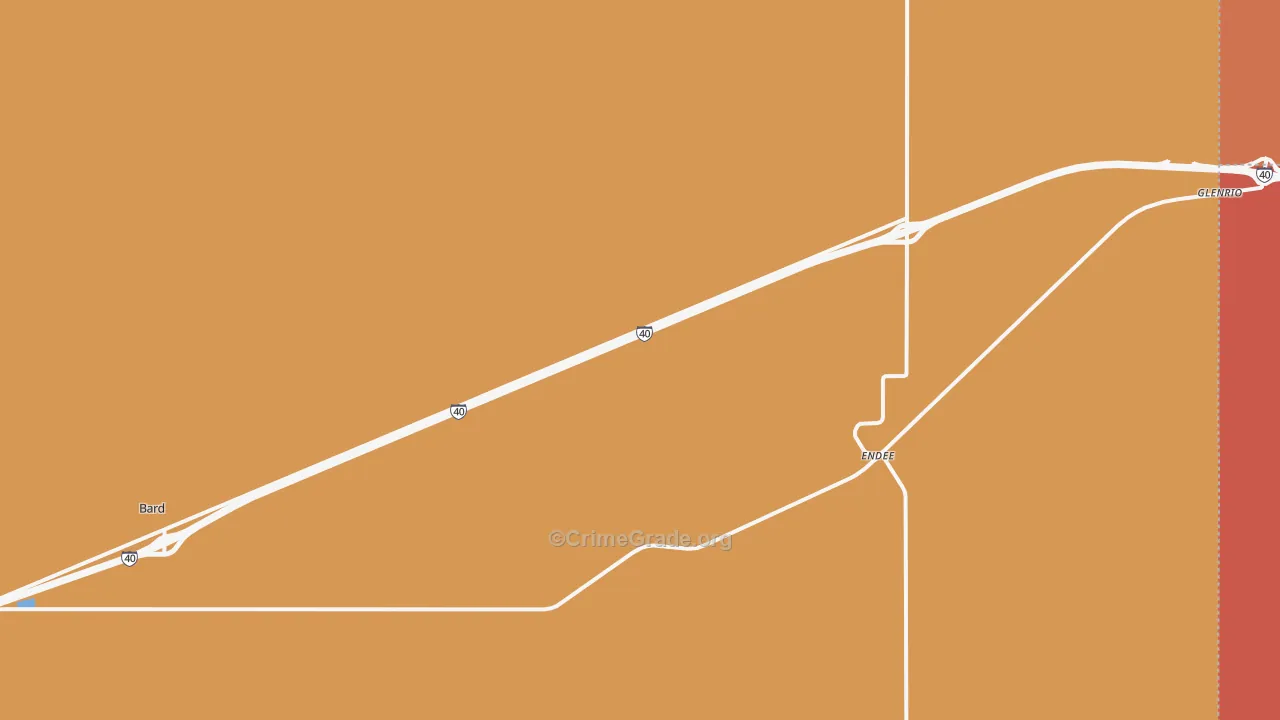 Bard, NM Map of Murder Rates
