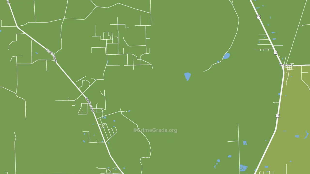 Bardin, FL Map of Murder Rates
