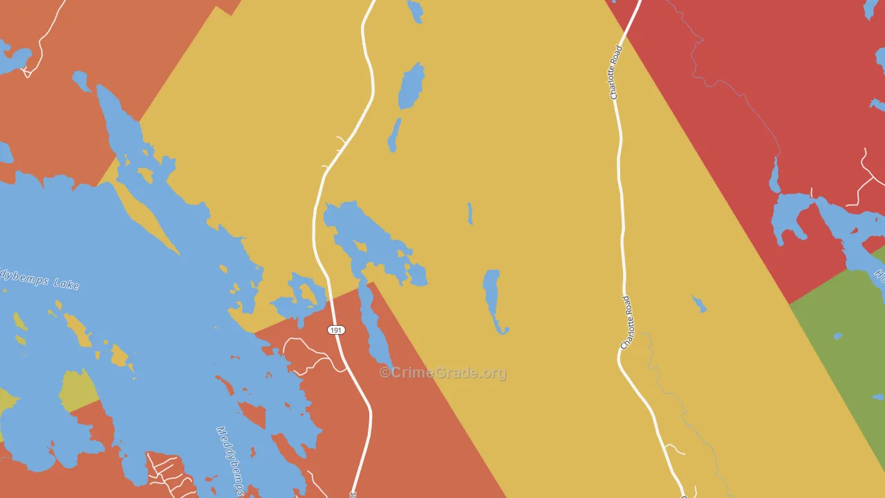Baring, ME Map of Murder Rates