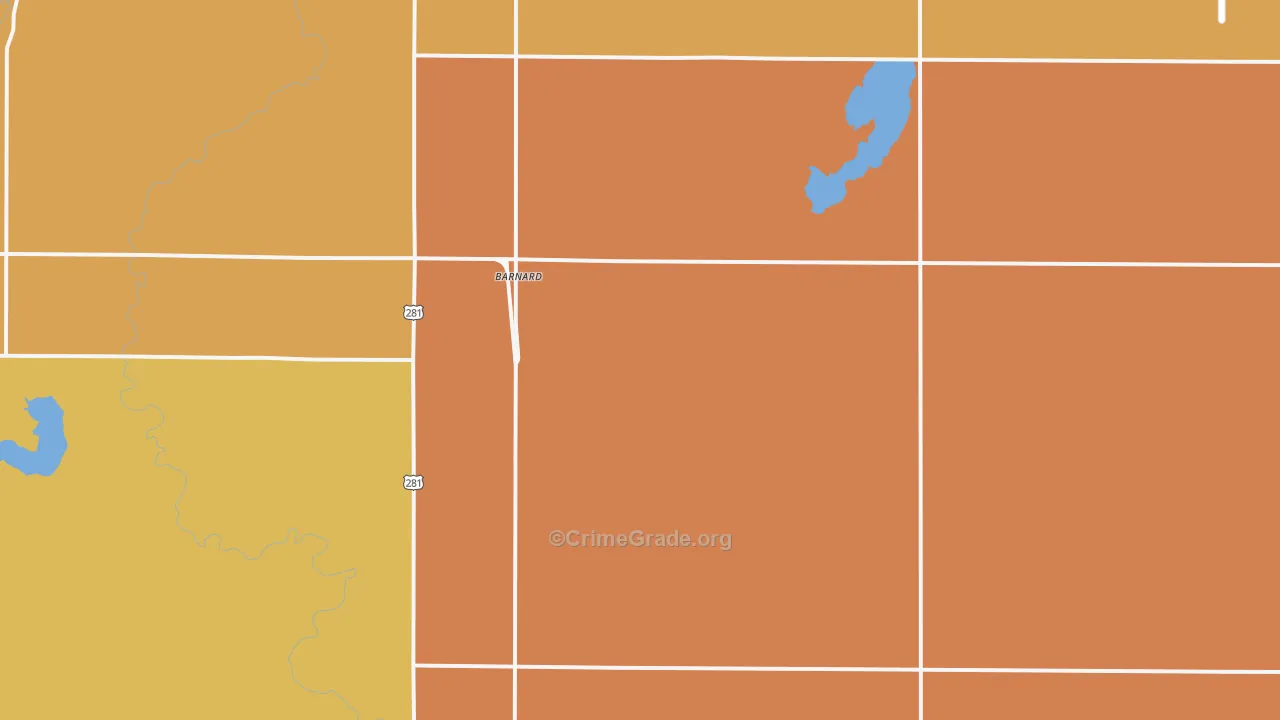 Barnard, SD Map of Murder Rates