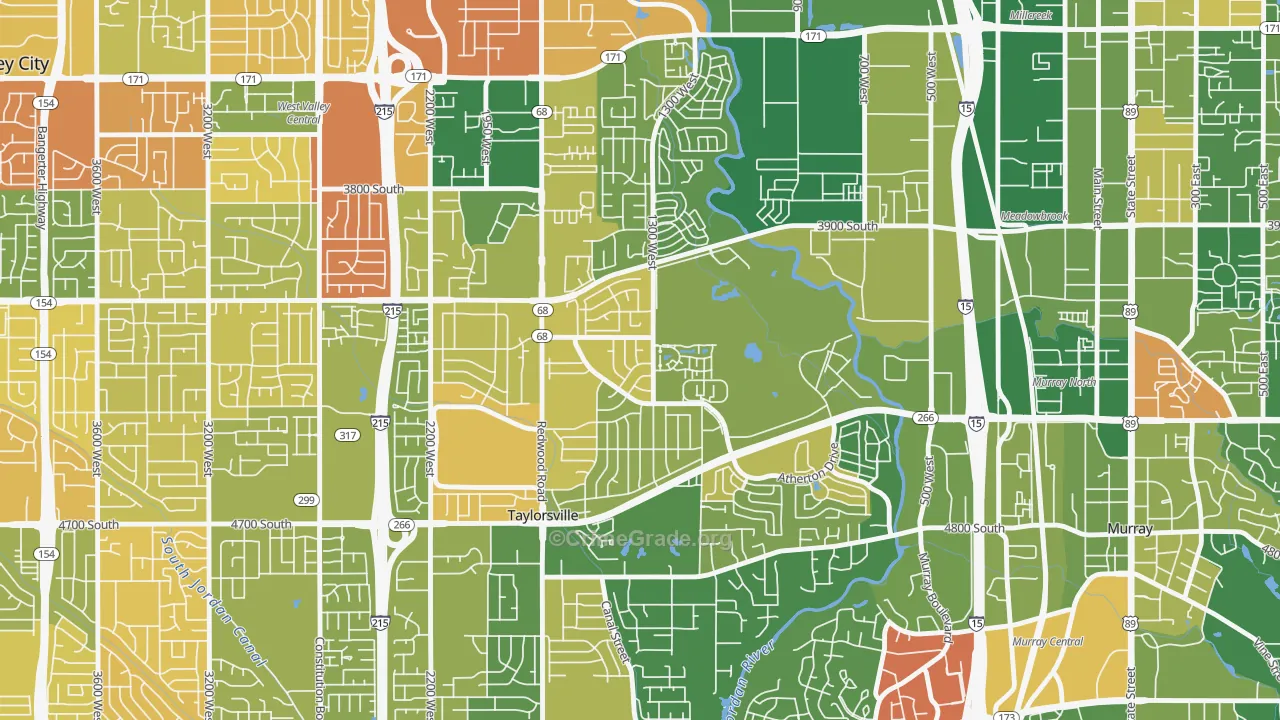 Barrington Park, Taylorsville, UT Map of Murder Rates