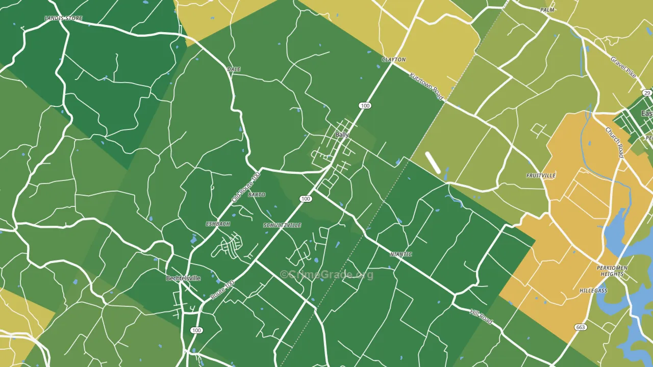Barto, PA Map of Murder Rates