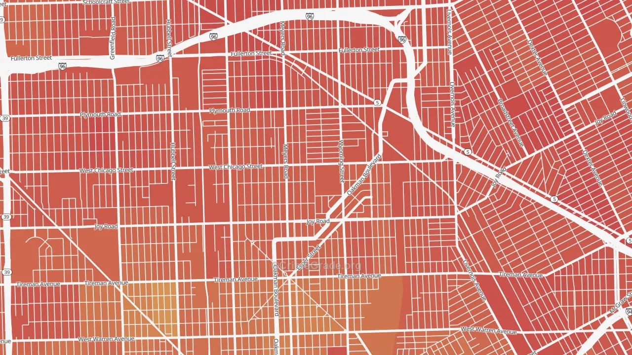 Barton-McFarland, Detroit, MI Map of Murder Rates