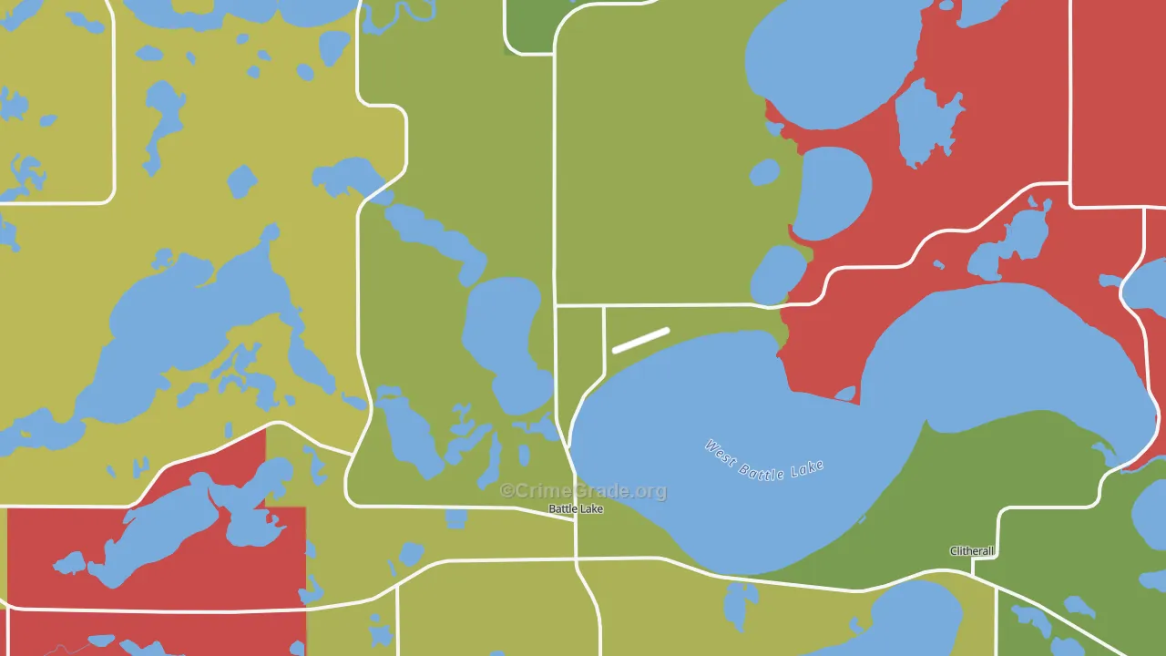 Battle Lake, MN Map of Murder Rates