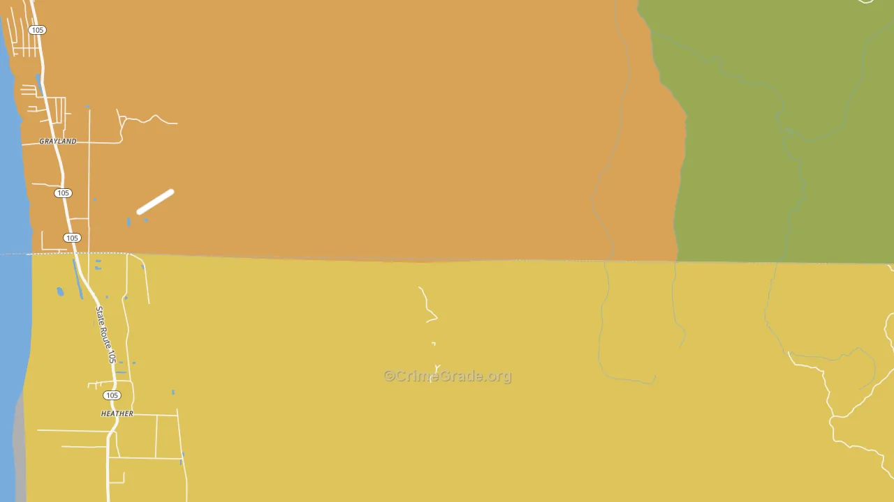 Bay City, WA Map of Murder Rates