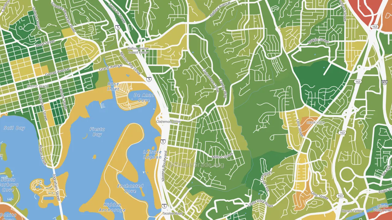 Bay Park, San Diego, CA Map of Murder Rates