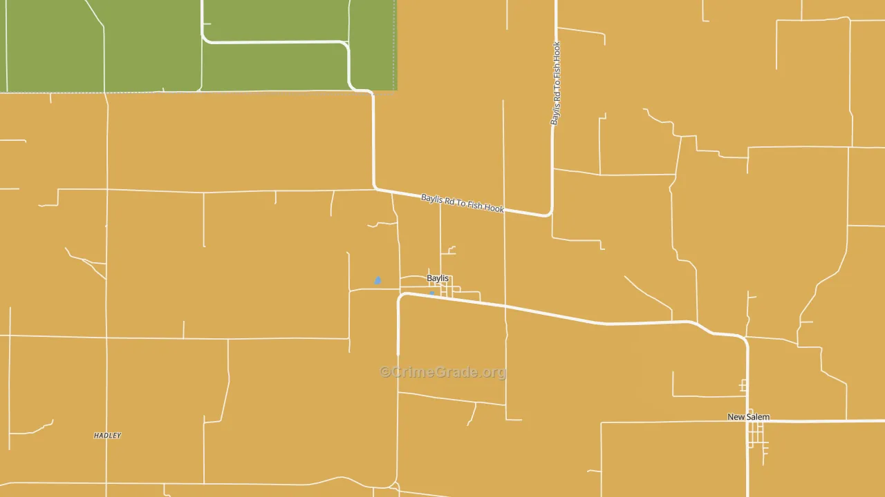 Baylis, IL Map of Murder Rates