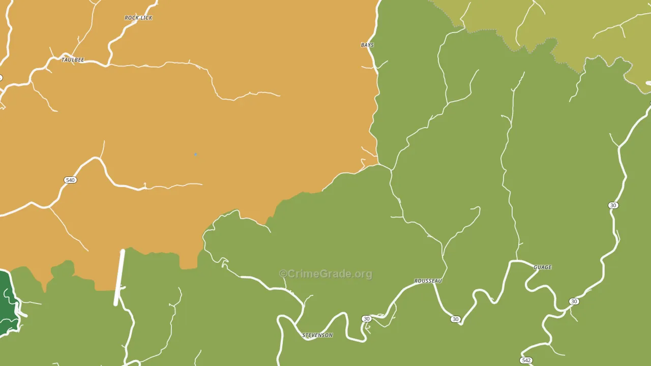 Bays, KY Map of Murder Rates
