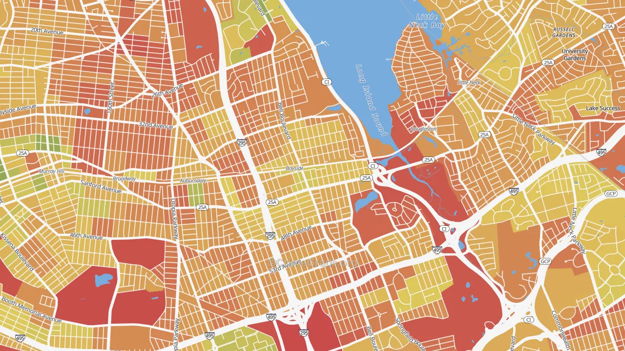 Bayside, Queens, NY Map of Murder Rates